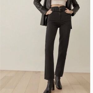 Reformation Cynthia High Rise jeans in black